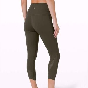 Lululemon Wunder Under Scalloped Hem High-Rise Crop 23"